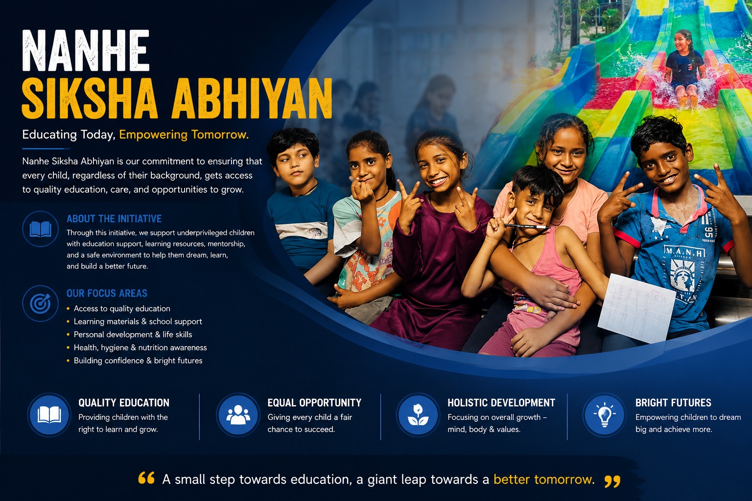 Nanhe Shiksha Abhiyan children and education initiative